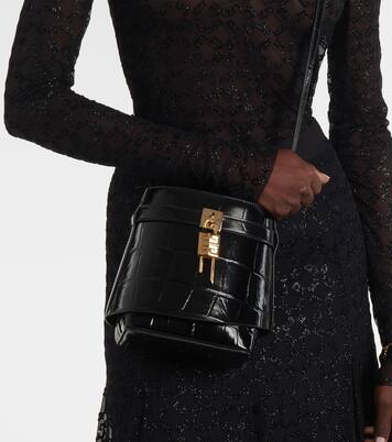 Shark Lock Medium leather bucket bag | Givenchy