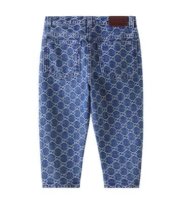 Bebé - jeans con GG en jacquard | Gucci Kids