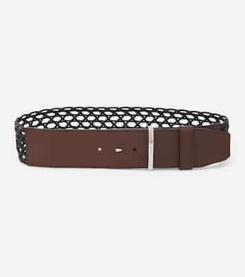 Leather and canvas belt | Max Mara