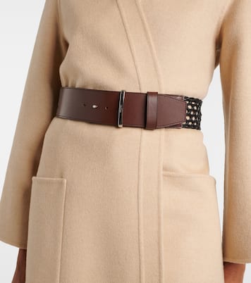 Leather and canvas belt | Max Mara