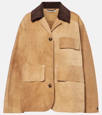 Corduroy-trimmed cotton field jacket  | Stella McCartney