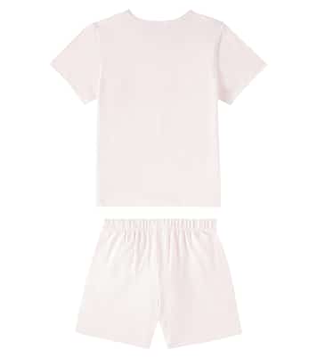 Luvis printed cotton-blend jersey pajamas | Molo