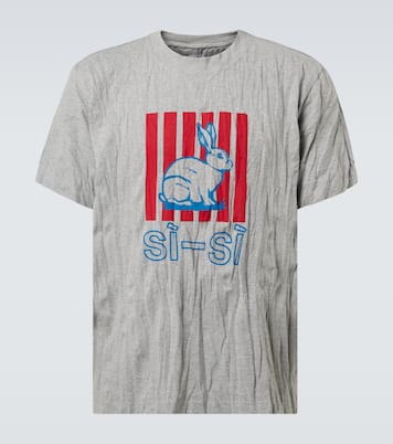 Printed cotton-blend jersey T-shirt | Bottega Veneta