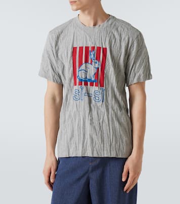 Printed cotton-blend jersey T-shirt | Bottega Veneta