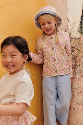 Bedruckte Jacke Astrid aus Baumwoll-Voile | Louise Misha