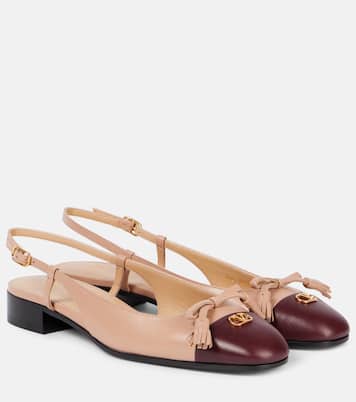 Valet Du Roi leather slingback flats | Valentino Garavani