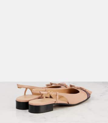 Valet Du Roi leather slingback flats | Valentino Garavani