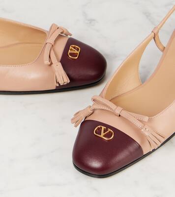 Valet Du Roi leather slingback flats | Valentino Garavani