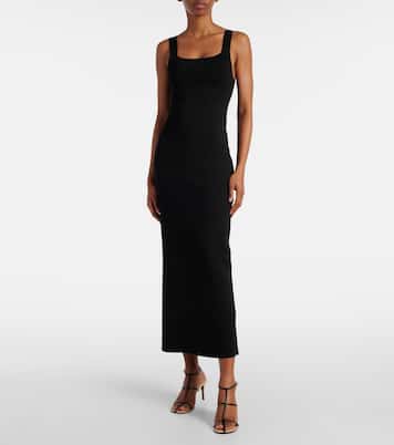 Cage 75 leather raffia-trimmed sandals | Khaite