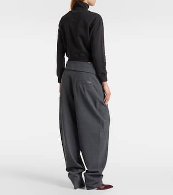 Sudadera cropped de algodón | The Attico