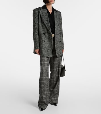 High-rise wool-blend wide-leg pants | Dolce&Gabbana