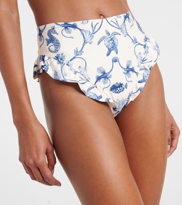 Bedrucktes Bikini-Höschen Jengibre | Agua by Agua Bendita