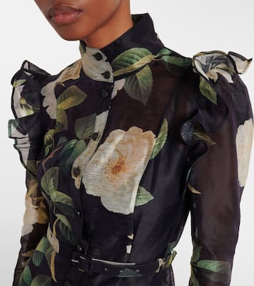 Midikleid Katrina aus einem Leinengemisch | Leo Lin