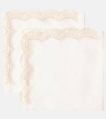 Servilleta Emilia de lino bordada | Cabana