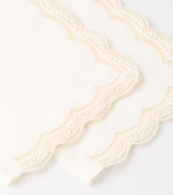 Servilleta Emilia de lino bordada | Cabana