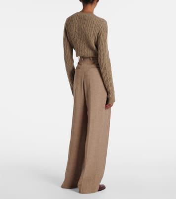 Pantalon ample en lin  | Loro Piana