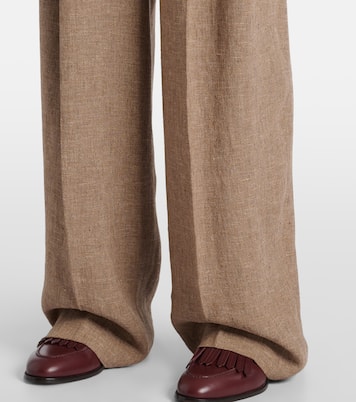 Pantalon ample en lin  | Loro Piana