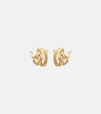 Triple Gancini clip-on earrings | Ferragamo