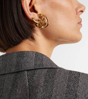Triple Gancini clip-on earrings | Ferragamo