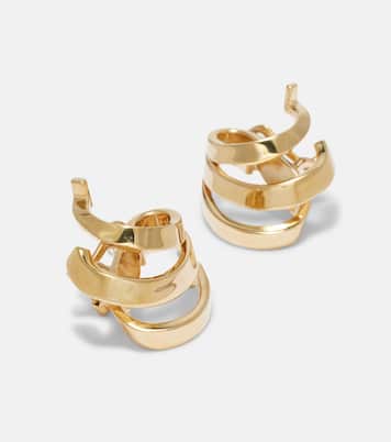 Triple Gancini clip-on earrings | Ferragamo