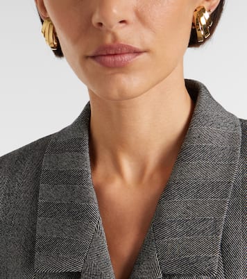 Triple Gancini clip-on earrings | Ferragamo