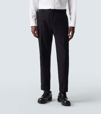 Cotton and wool straight pants  | Dries Van Noten