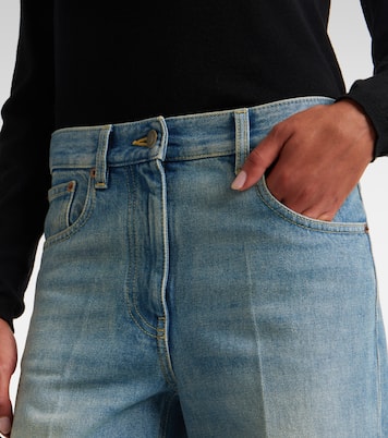 Wide-Leg Low-Rise Jeans  | Valentino