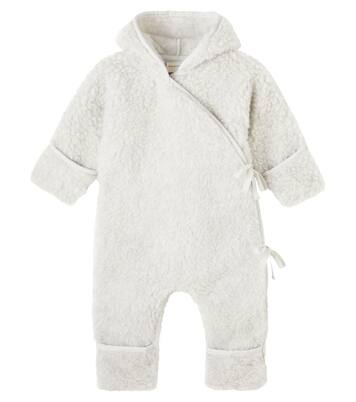 Baby hooded wool onesie | Binibamba
