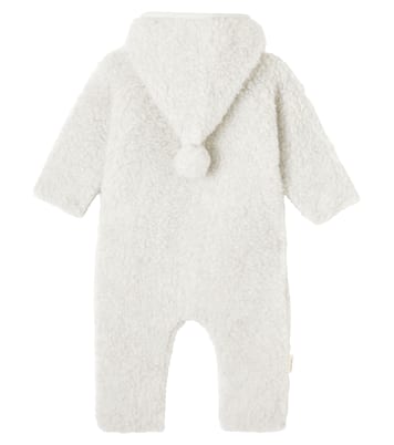 Baby hooded wool onesie | Binibamba