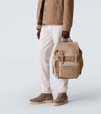 Suede backpack | Brunello Cucinelli