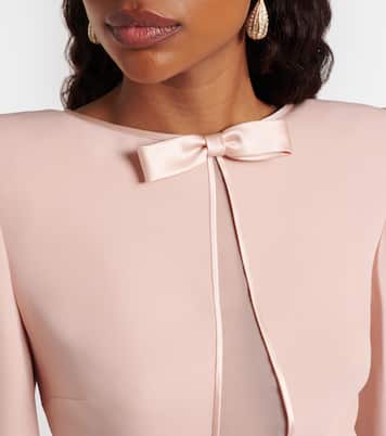 Cady Couture feather-trimmed midi dress | Valentino