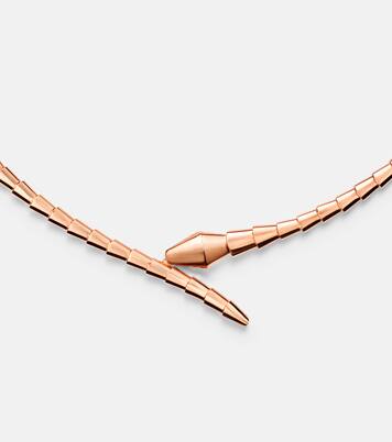 Serpenti Viper 18kt rose gold necklace | Bvlgari