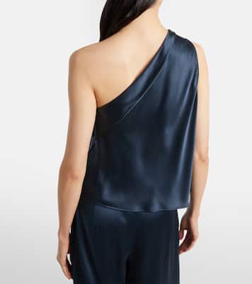 One-Shoulder-Top aus Seidensatin | The Sei