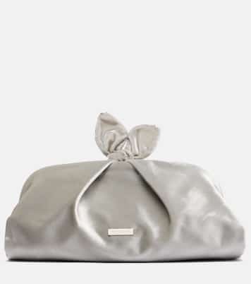 Clutch Bow Tie aus Samt | Aquazzura