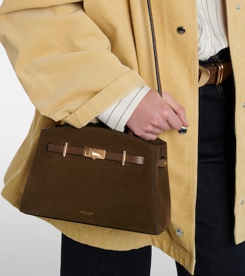 Hudson Small suede top-handle bag | DeMellier