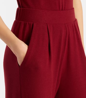 Lauren pleated jersey wide-leg pants | Leset