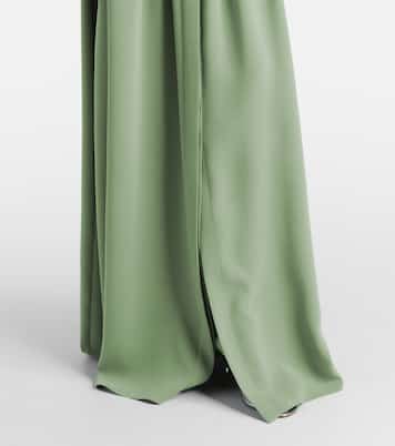 Embroidered silk-blend georgette gown | Oscar de la Renta