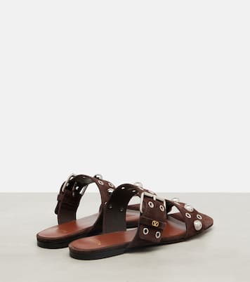 Nellcote studded suede sandals | Valentino Garavani