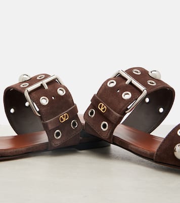 Nellcote studded suede sandals | Valentino Garavani