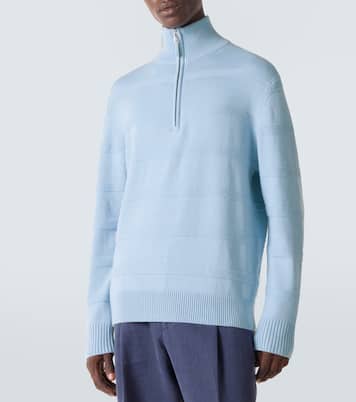 Cotton and cashmere turtleneck sweater | Allude