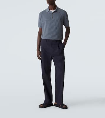 Leather-trimmed suede sandals | Brioni
