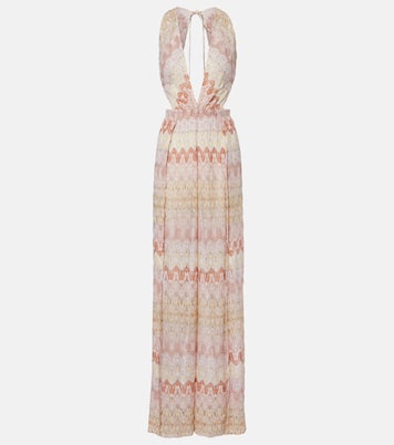 Open-back lamé jumpsuit | Missoni
