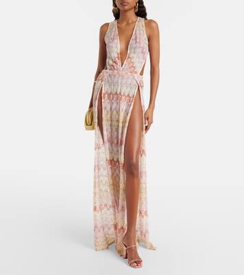 Open-back lamé jumpsuit | Missoni