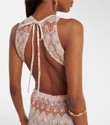 Open-back lamé jumpsuit | Missoni