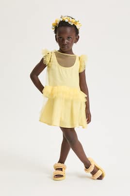 Abito in tulle con volant | Monnalisa