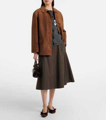 Bedruckte Ballerinas aus Kalbshaar | Prada