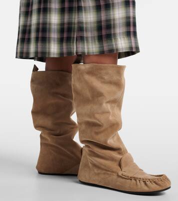 Suede knee-high boots | Acne Studios
