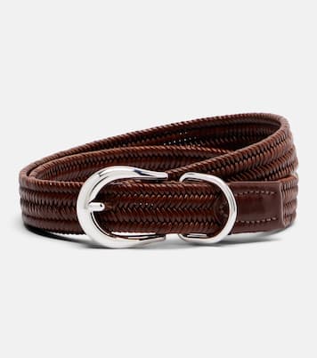Loom braided leather belt | Déhanche