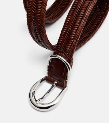 Loom braided leather belt | Déhanche