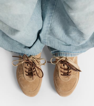 Baskets Gymnasium en daim et shearling  | Miu Miu